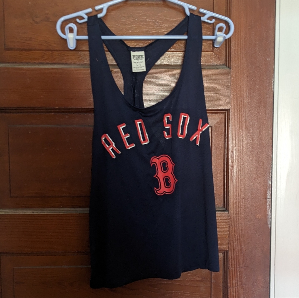 Pink brand Red Sox racerback tank, size M